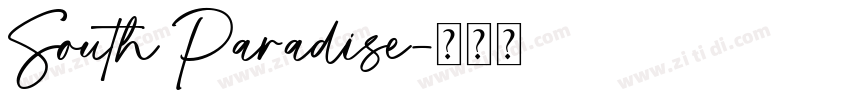South Paradise字体转换